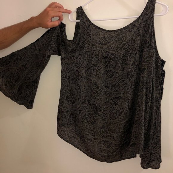 Abercrombie & Fitch Flared Witchy Top w Lace - Picture 5 of 5
